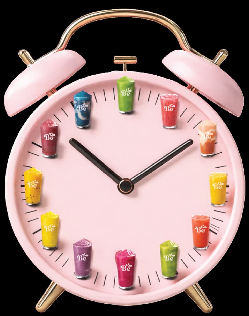 Smoothie hour clock
